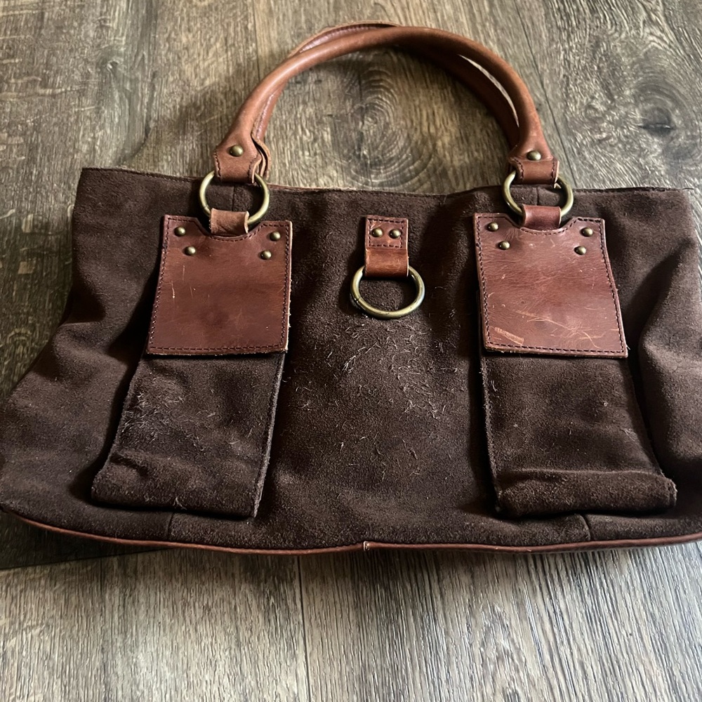 Sundance  Chocolate Brown Suede Purse